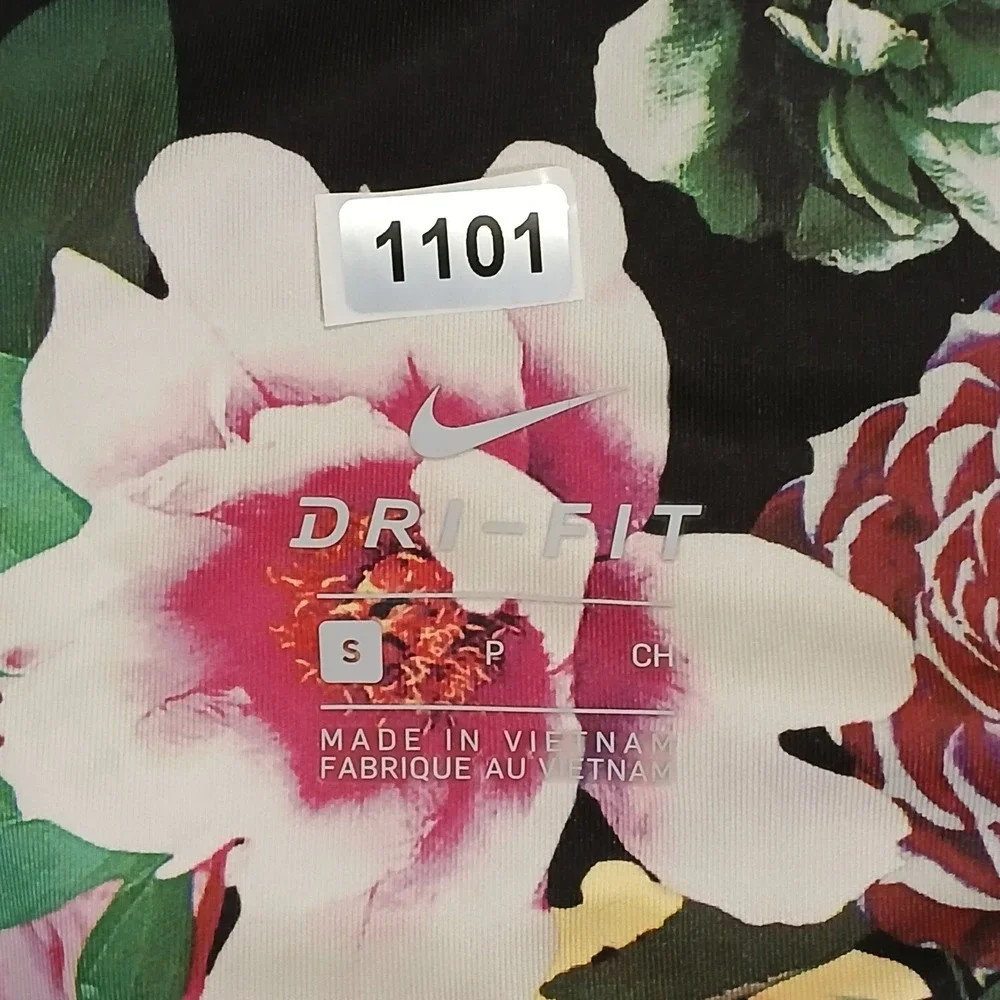 Nike Drit Fit Leggings Floral Woman's Training‎ Running Full Length Size Small